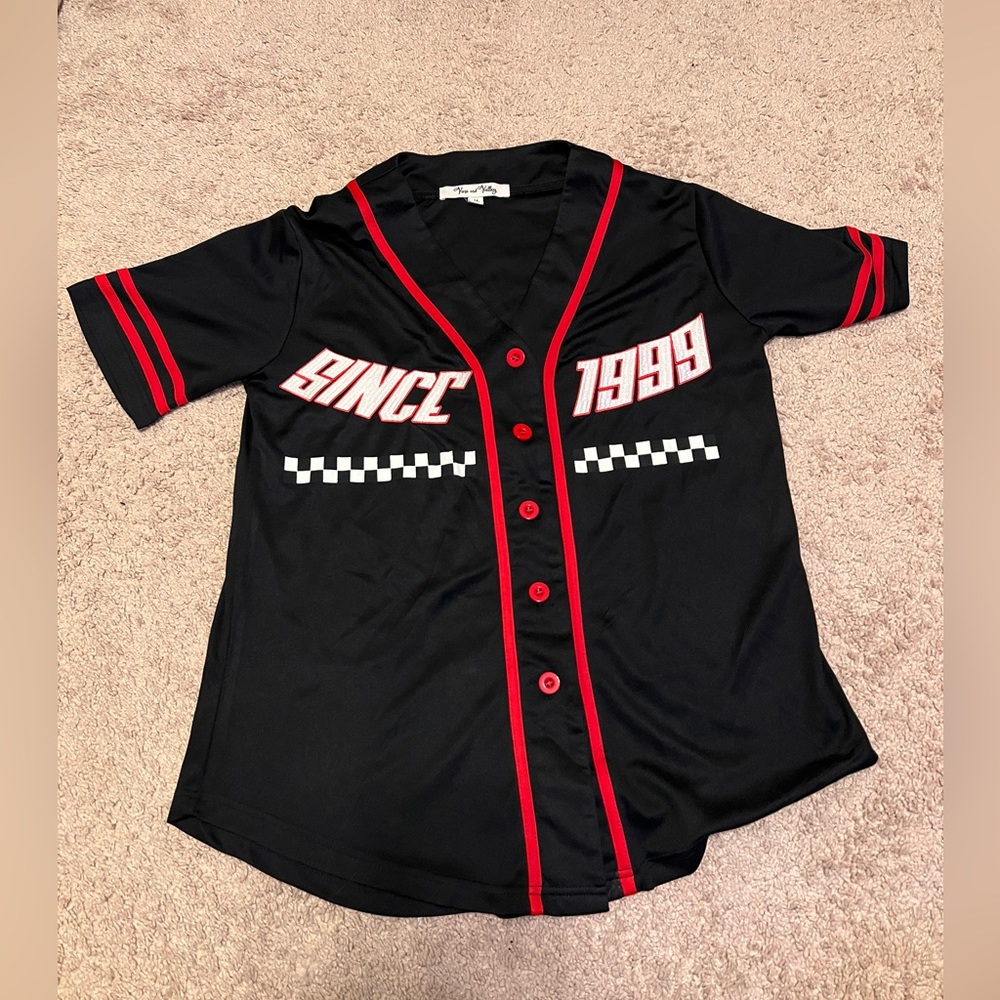 VTG 90's Car Shirt Racing "jersey" button up Vine and Valley (M)